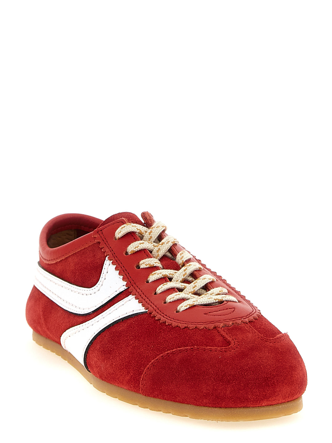 Dries Van Noten  Suede Sneakers - Red | 3e194964902d1a141c2f075e4447a5a2e544e926