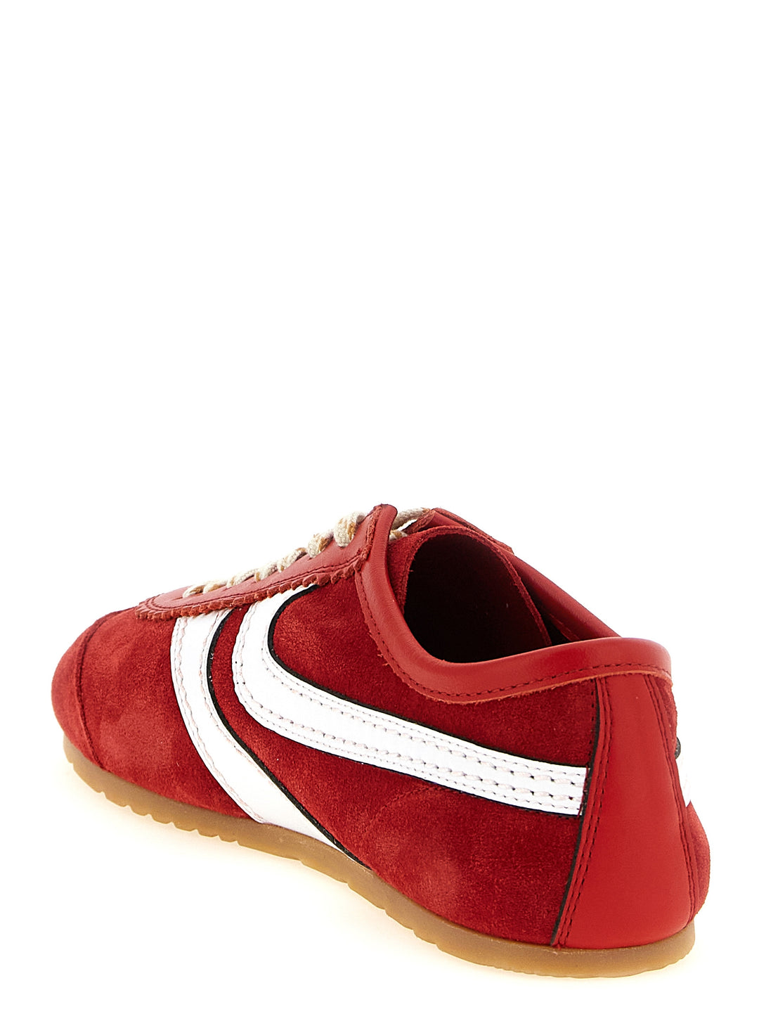 Dries Van Noten  Suede Sneakers - Red | 96d4c4e41a2e749bb1e2eec071af9213f2c6ada8