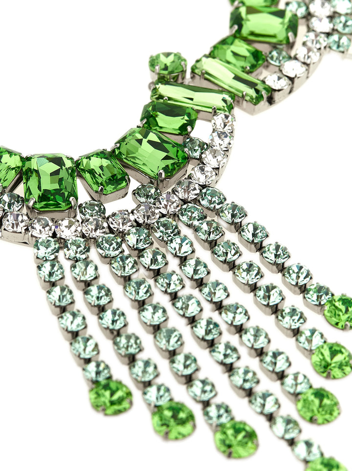 Dries Van Noten  Maxi Necklace With Rhinestones Jewelry - Green | bda936af5aa70433db3e70a85ed74a1663fab6bc