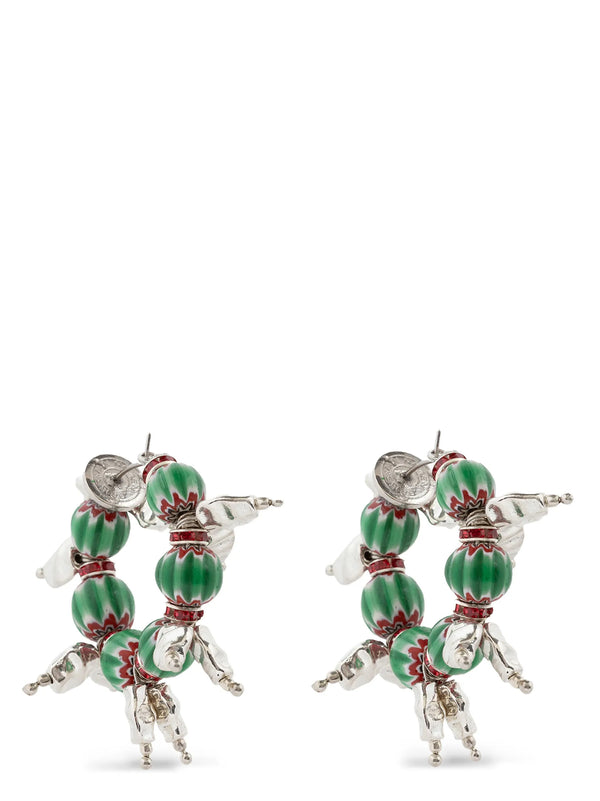 Rings Earrings With Beads Jewelry Silver