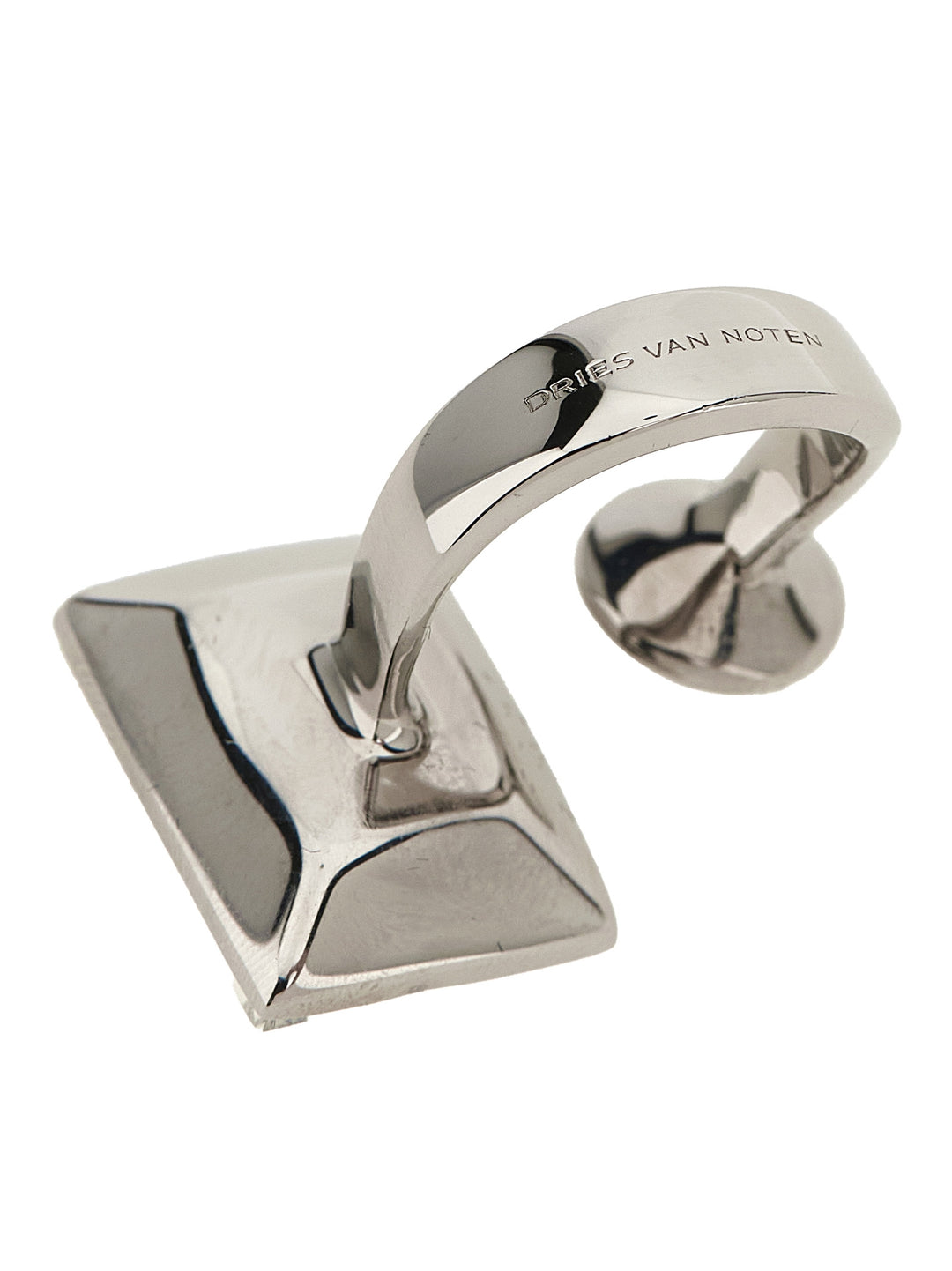 Dries Van Noten  Open Ring With Crystals Jewelry - Silver | 5244a4d3fe07b43f7cea4d182c25f98e62ad4486