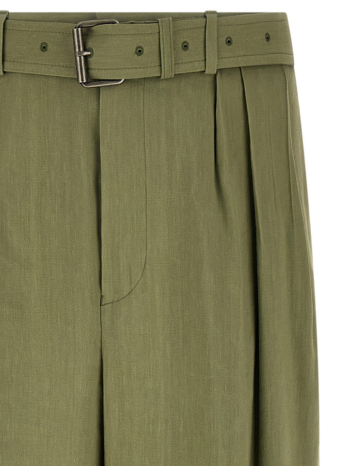 Dries Van Noten  Preaches Pants - Green | 32c999399650470bf4185de3893bc39a4d273f7a