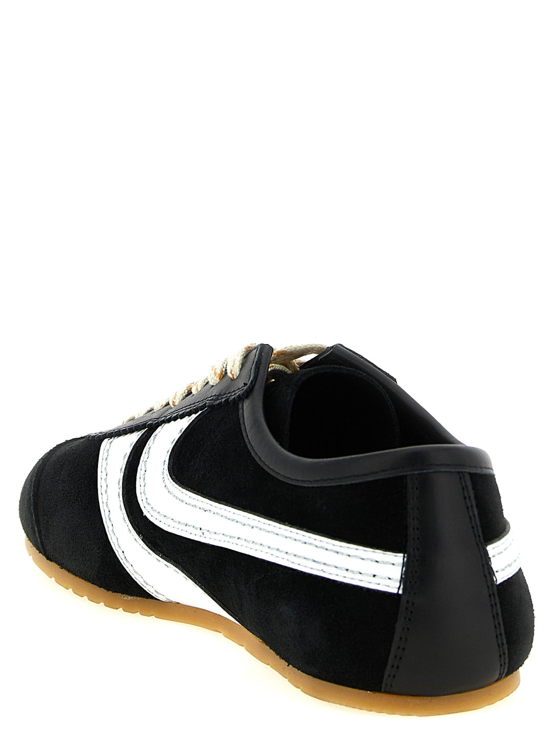 Dries Van Noten  Suede Sneakers - White/Black | f1e3ede5eb3aedbeedf4abc13dd9242bea7d1a3d