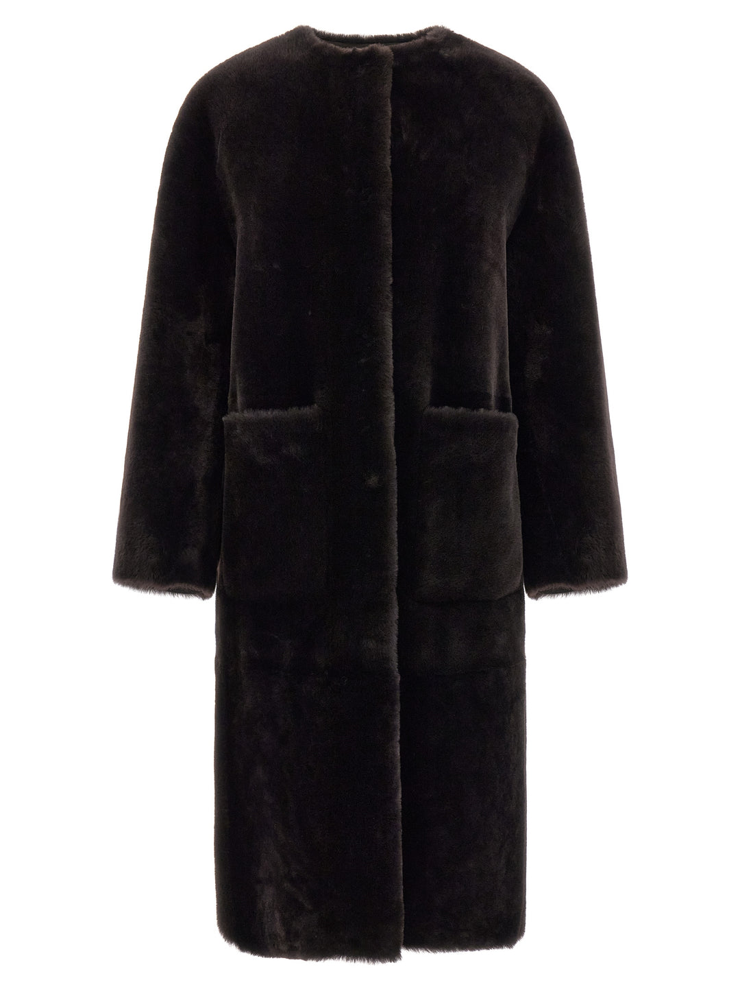 Blancha Long  Coat Fur - Brown | 16235f0520b2deb9ce9f2df3e188d80750e05f9e