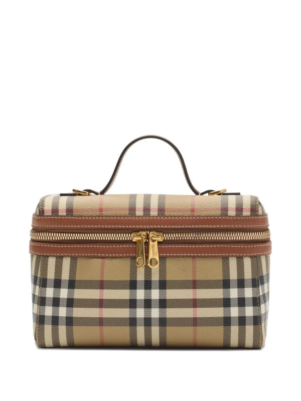 Check Vanity Bag With Detachable Strap