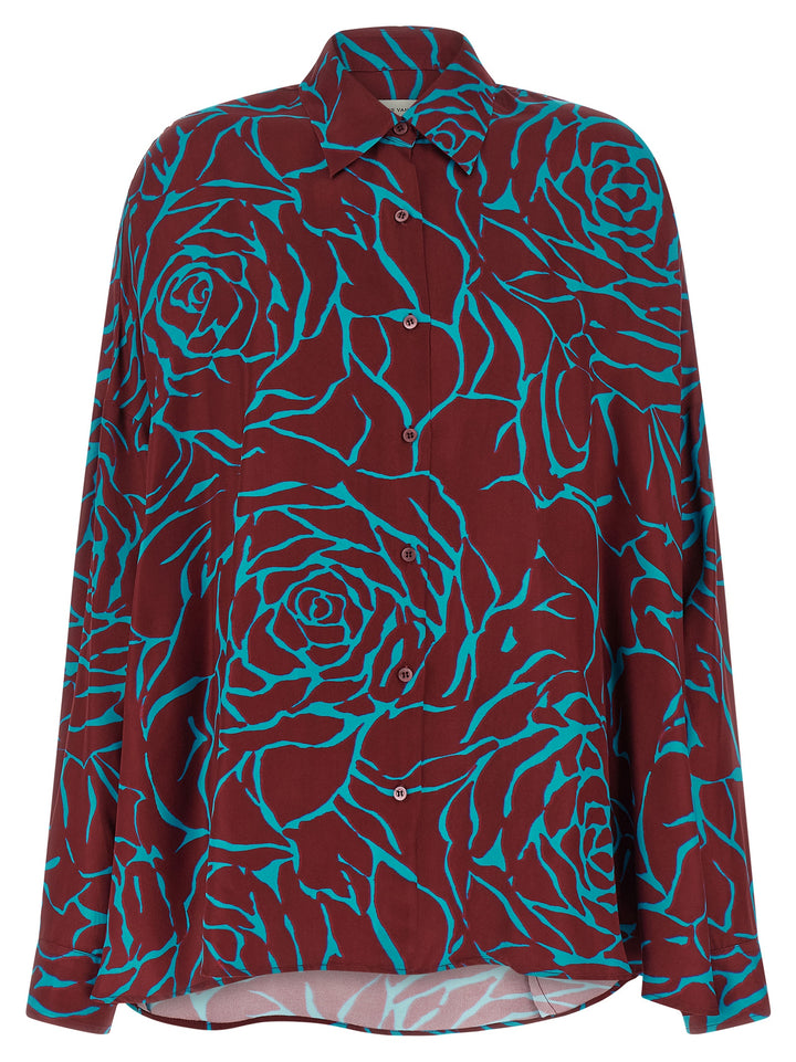 Dries Van Noten  Casia Shirt and Blouse - Bordeaux | ac5c4a5c1e6471bf405b27c97ca33f2e15219690