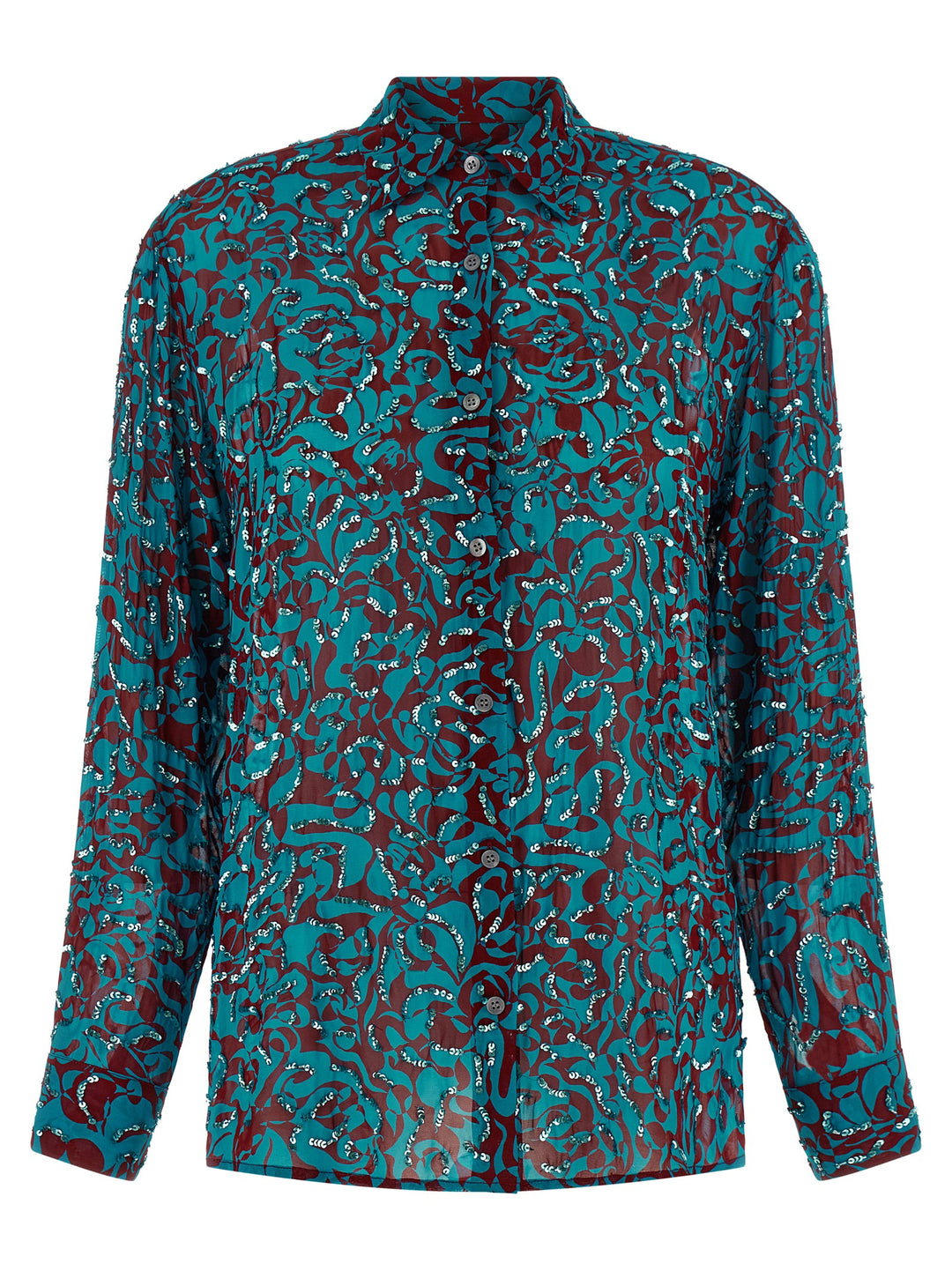 Dries Van Noten  Clavelly Shirt and Blouse - Light Blue | 31b2215a0c68a78e3de9d633c2a302436fee0910