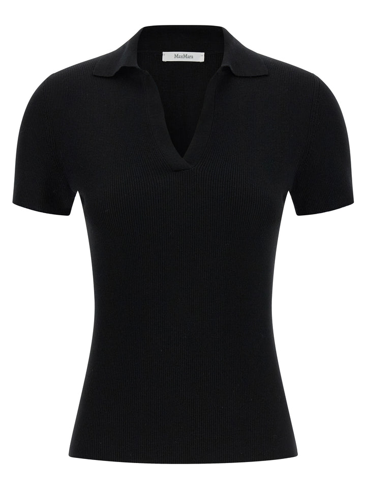 Max Mara Mxmalbero Polo - Black | 4959a01f55beef30f93c119b73ec4bc861917cdb