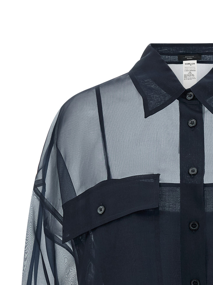 Weekend Max Mara Wkdcolomba Shirt and Blouse - Blue | 07908821172c4b2285ed70a3bb9391e45b60e0e4
