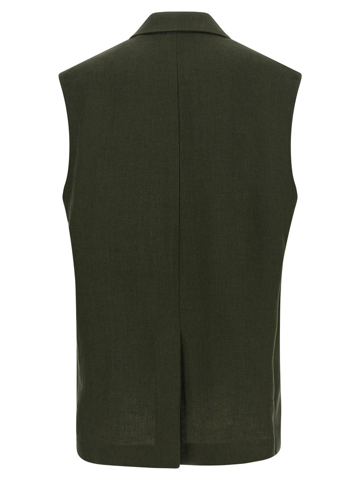 Max Mara Studio Mstaia Gilet - Green | 206778b2b3e961702df40115100f04f7e7bab897