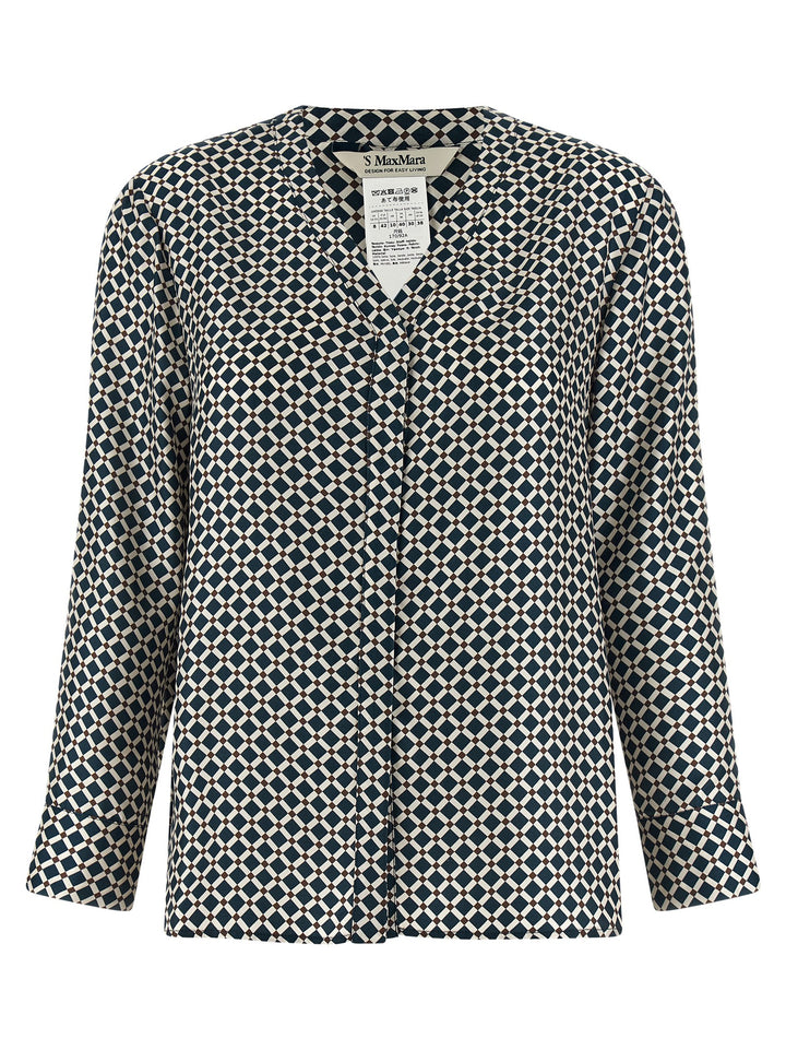 S Max Mara Smmvittoria Shirt and Blouse - Blue | 42f40a298e4c7cf4266b1db41f22628c0db3217e