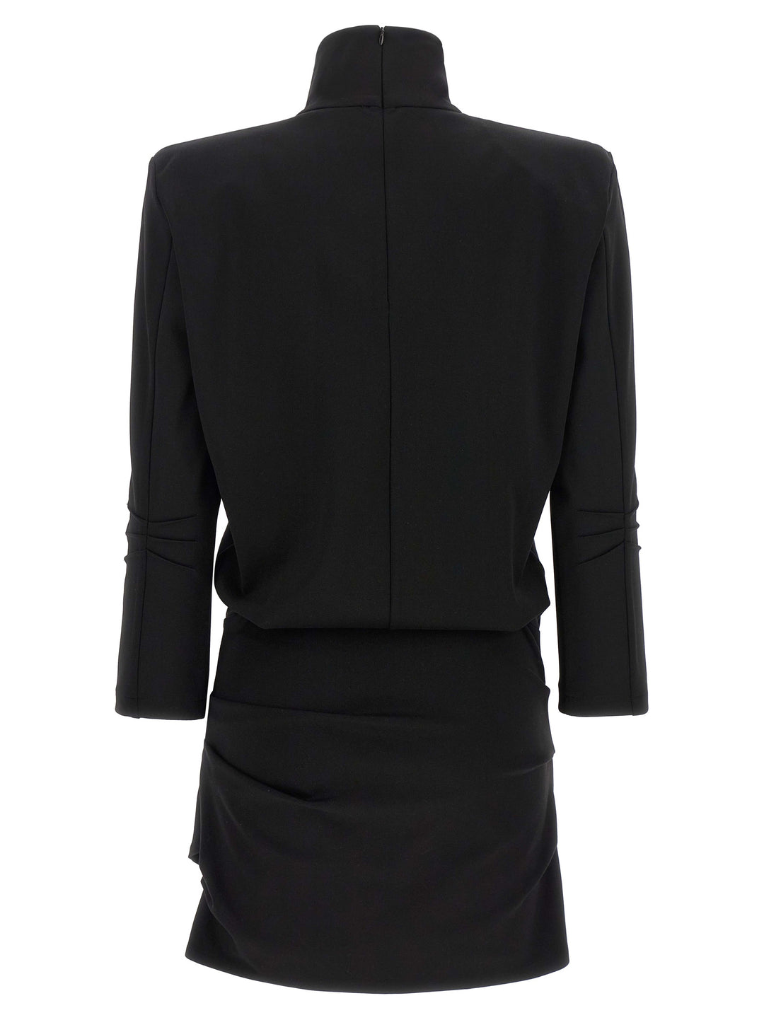 The Attico Structured Shoulder Dress Dresses - Black | 76cd5cc7338858dba32a795356216c5f9e237d3b