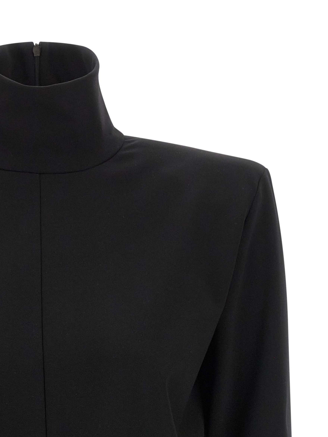 The Attico Structured Shoulder Dress Dresses - Black | 9971c01886dc386f22c25a6cce246d00998a8fed