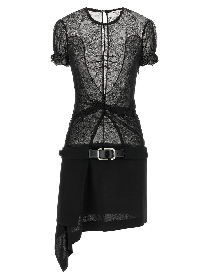 The Attico Lace Dress Dresses - Black | 187a880cd49002aae3e9c11517bd66d7a7579c1a