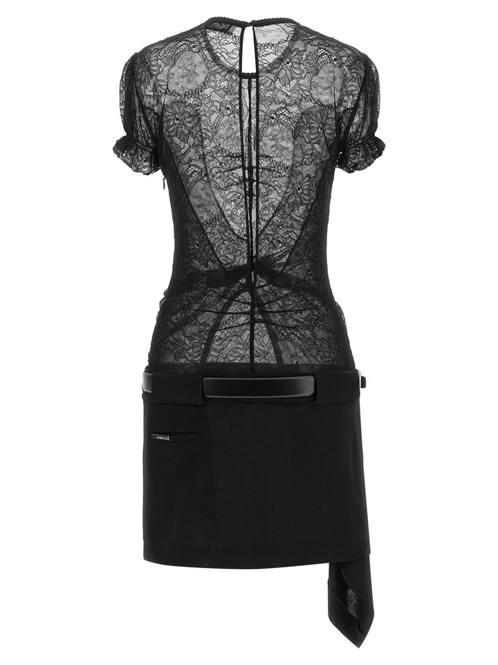 The Attico Lace Dress Dresses - Black | f8574b5f11d832326c5eb1c4d3eb8b1efecd5ab5