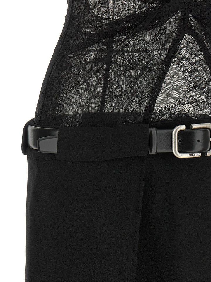 The Attico Lace Dress Dresses - Black | dfb44da28a692fb86a93b032bcebd5ed7a00a832