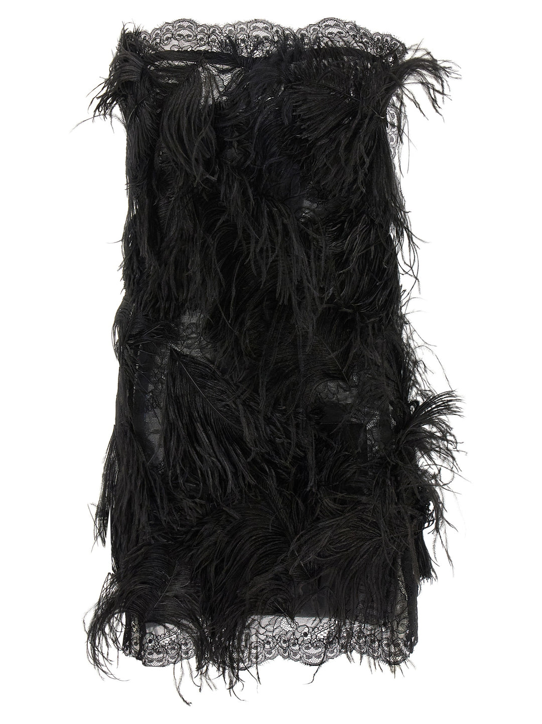 The Attico Lace And Feather Dress Dresses - Black | 7d31d5ba6c674d65741817868410a45ecae70b31