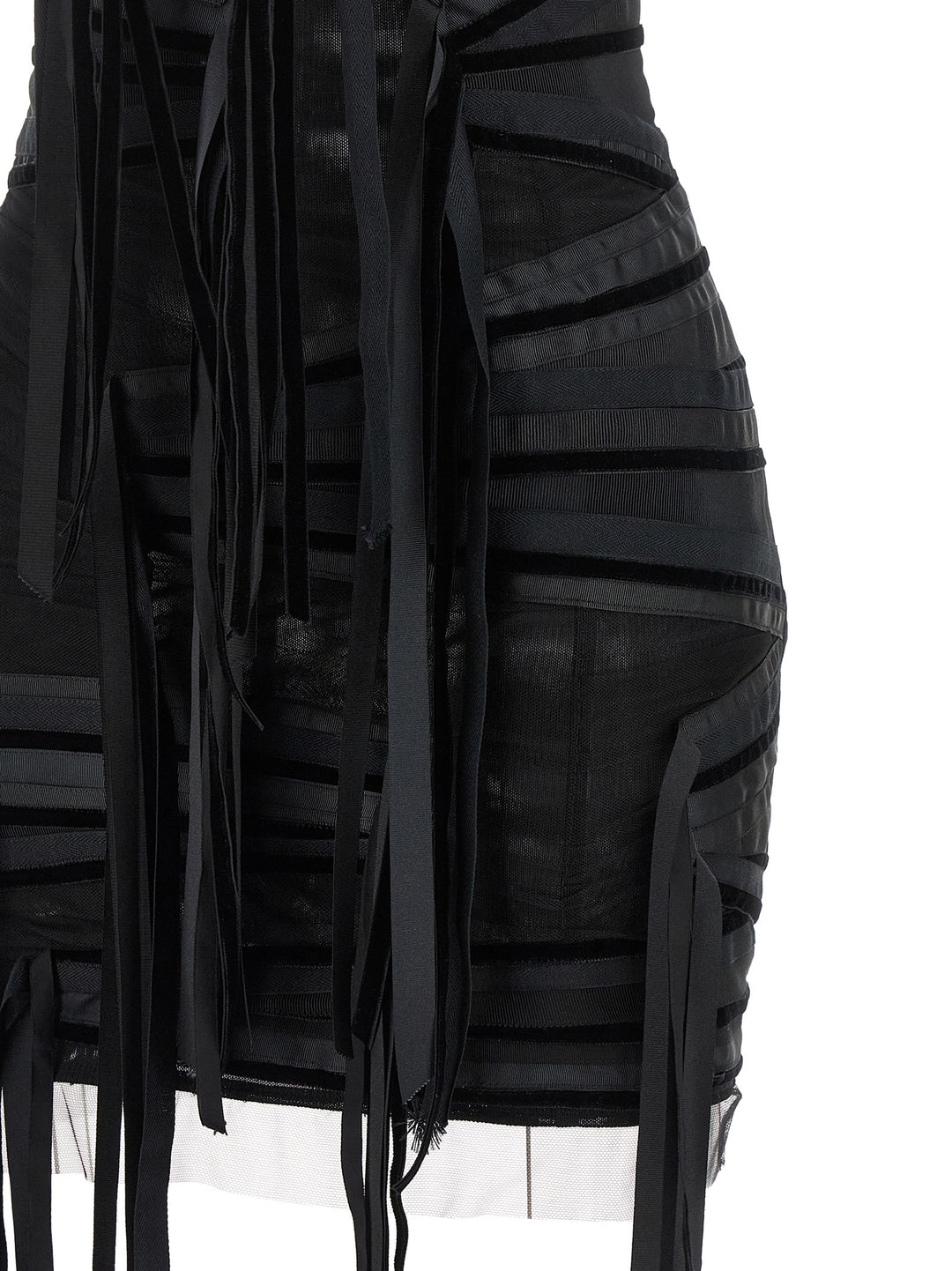 The Attico Ribbon Dress Dresses - Black | db2f5d98fbd4079dd3e81b3ed1713889920d3a50