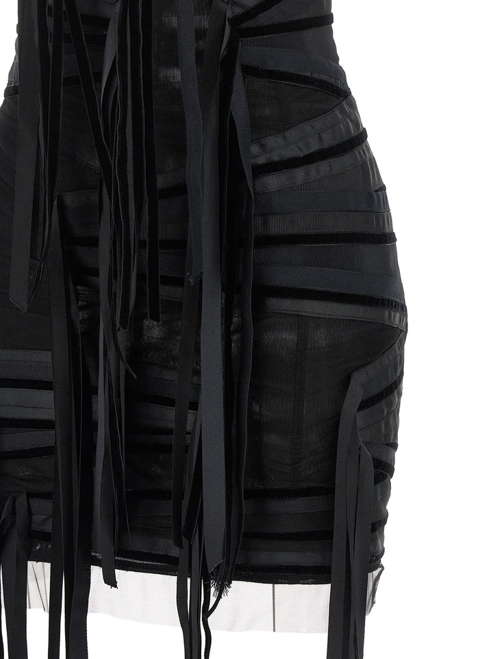 The Attico Ribbon Dress Dresses - Black | db2f5d98fbd4079dd3e81b3ed1713889920d3a50