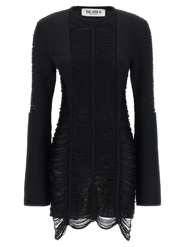 Fringed Dress Dresses Black