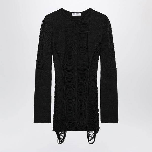 Black Viscose Mini Dress