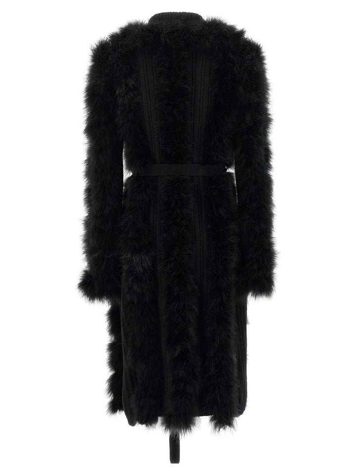 The Attico Dressing Gown Coat Coats and Trench Coats - Black | f50c17d3b169b67e5b461544621895e9f5587dbd