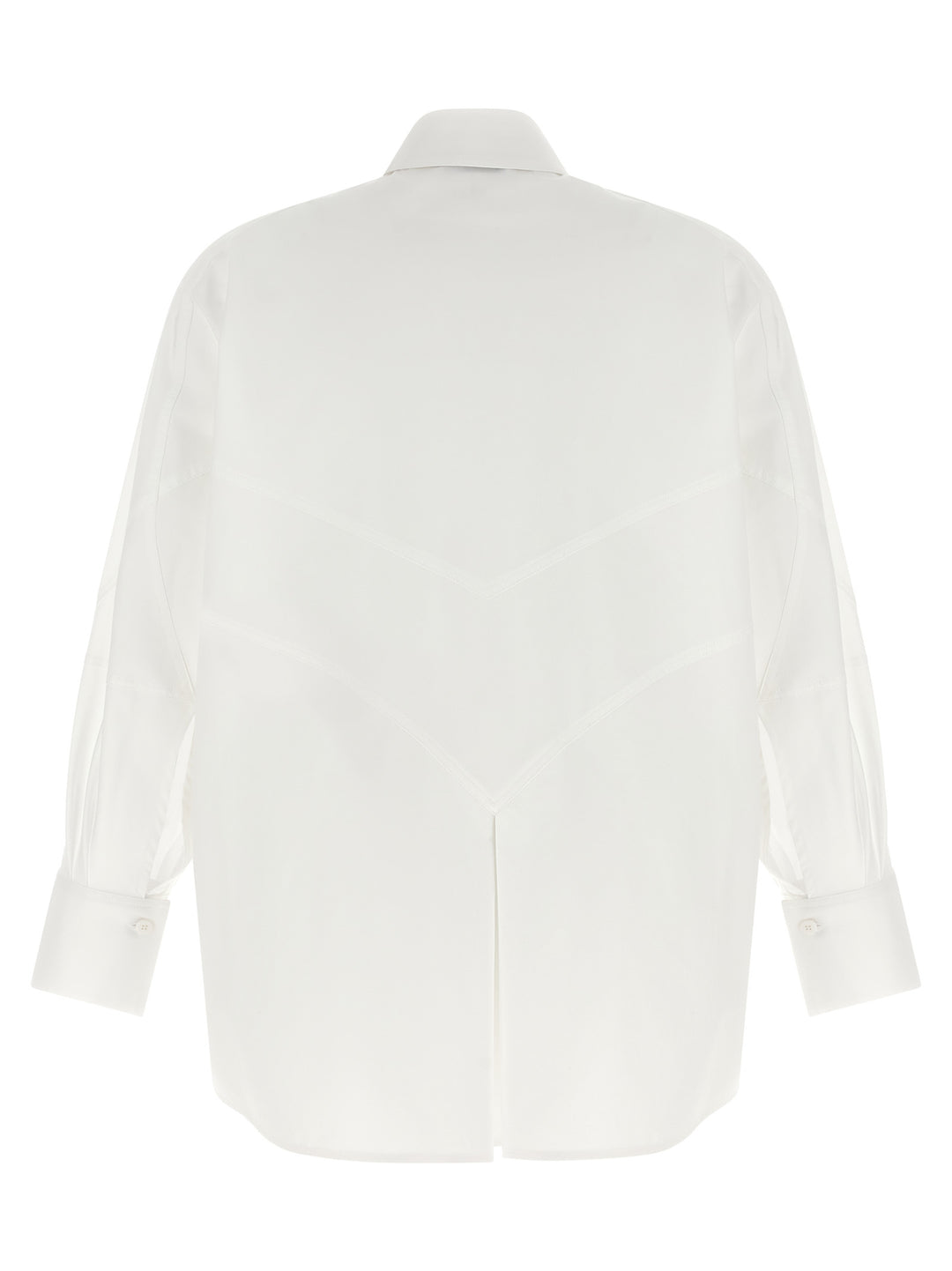 The Attico Shaped Hem Shirt Shirt and Blouse - White | d917e2d74dcf09c2d5c009176320e79f6f353e2c