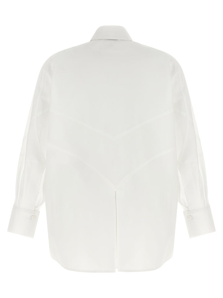 The Attico Shaped Hem Shirt Shirt and Blouse - White | d917e2d74dcf09c2d5c009176320e79f6f353e2c