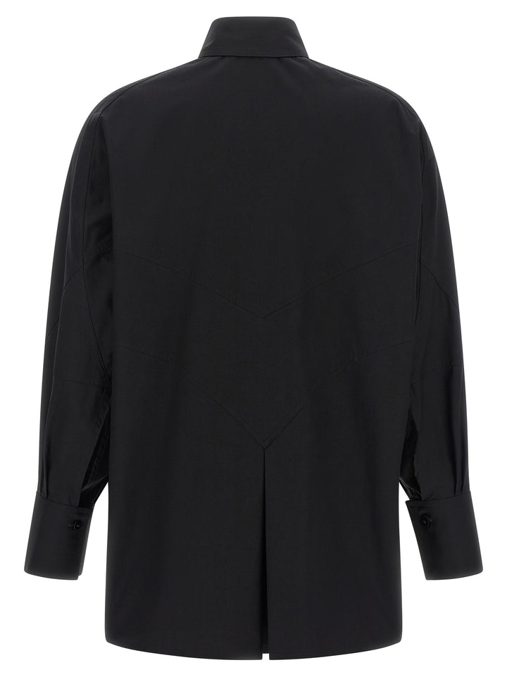 The Attico Shaped Hem Shirt Shirt and Blouse - Black | 37138dc4243cbca1f4850eaa0d386f6a4dd61c7f