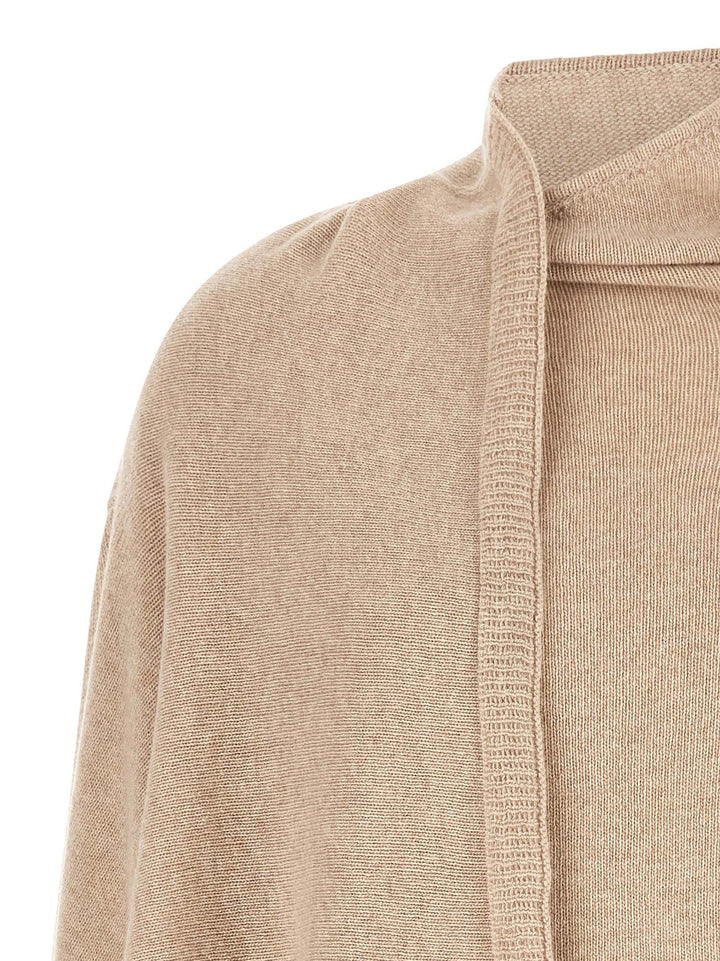 The Attico Sweater With Scarf Sweaters and Cardigans - Beige | 4fca3489cbad028695cdc007c4f03fb1530a47dc
