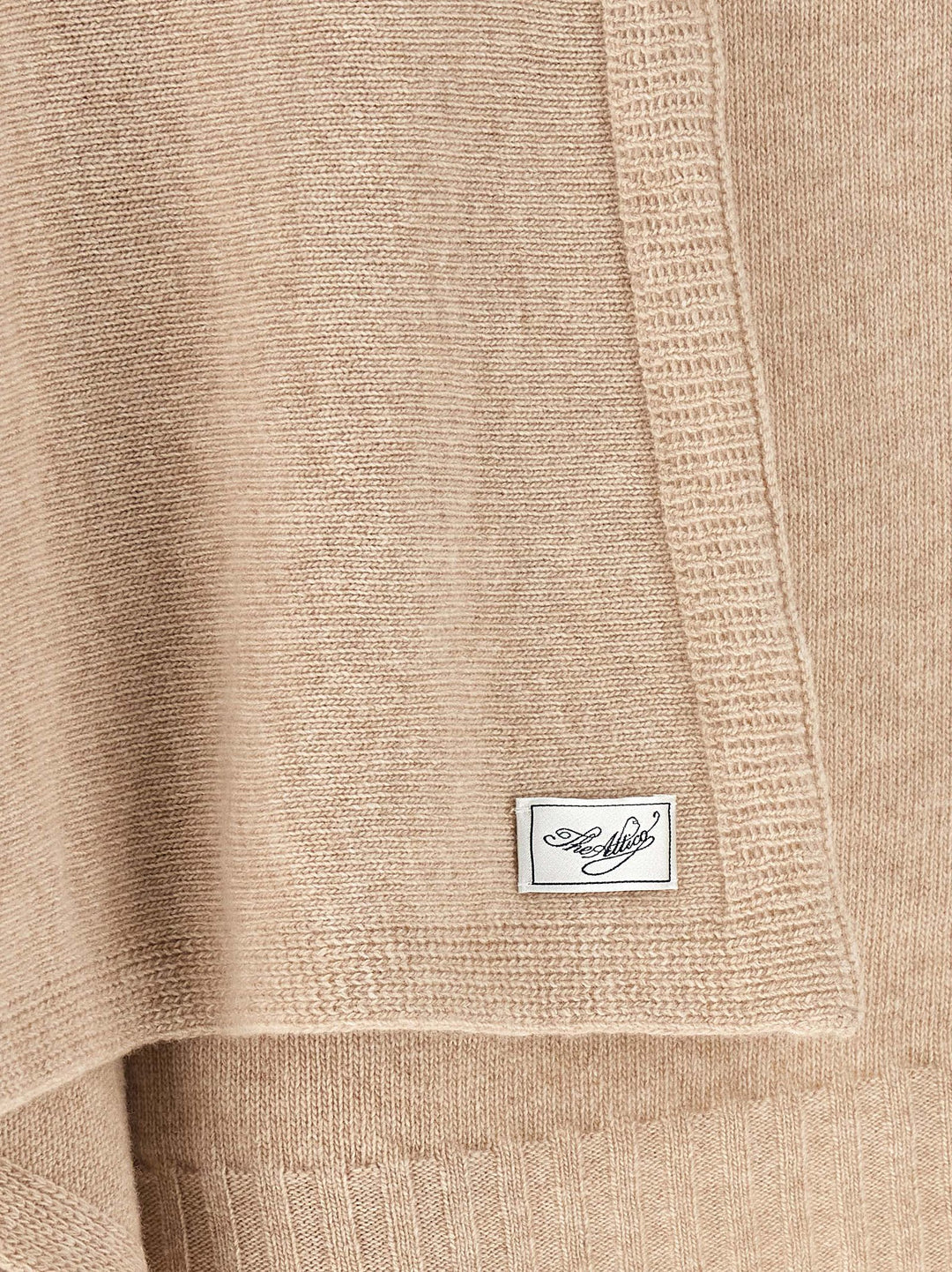 The Attico Sweater With Scarf Sweaters and Cardigans - Beige | 9c433a28bdc75ec38f0cee23e368594837a0e2e5