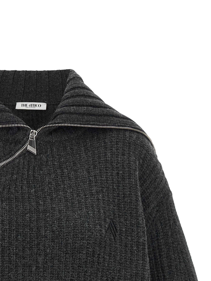 The Attico Scoop Sweaters and Cardigans - Gray | 304ae7276be0b9b4959927114898c37e0bc31554