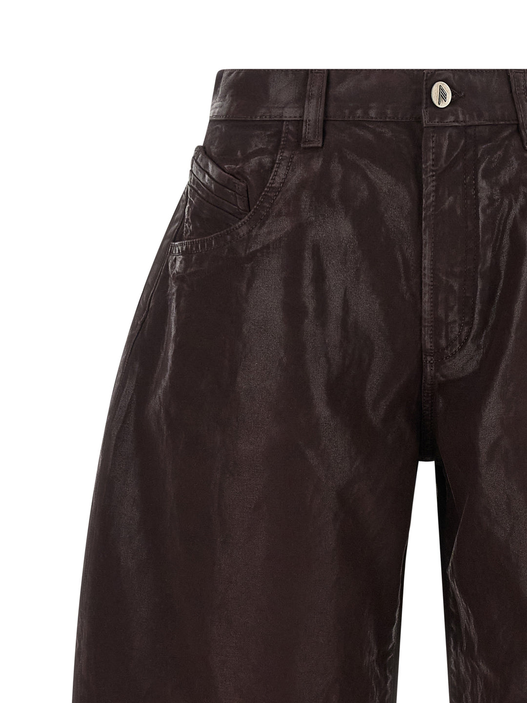 The Attico Cropped Pants Jeans - Purple | cdf4c0f4e6a663a2401414a1ed5fa15eedfacb34