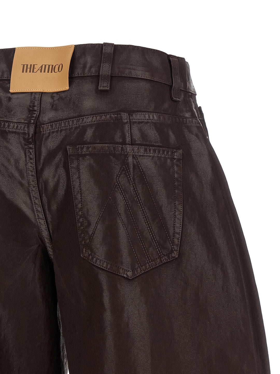 The Attico Cropped Pants Jeans - Purple | b72df3b24b0d643f7e15b2d491737b487a0a8026
