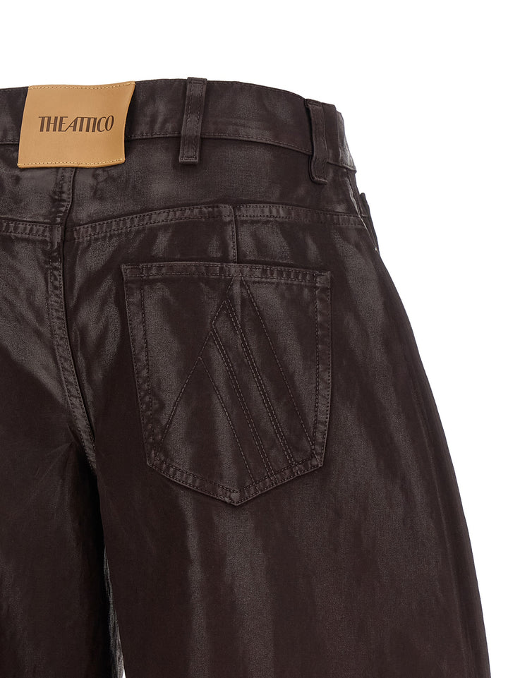 The Attico Cropped Pants Jeans - Purple | b72df3b24b0d643f7e15b2d491737b487a0a8026