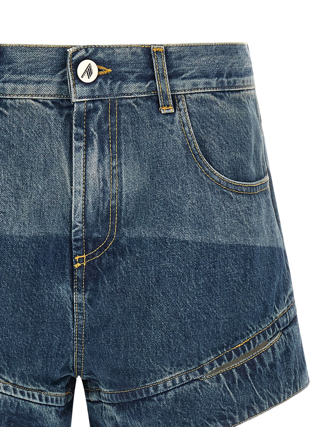 The Attico Cut-Out Shorts Bermuda and Short - Blue | 4f2a3d89ec9a13df49832fe24c19d046161e4e35