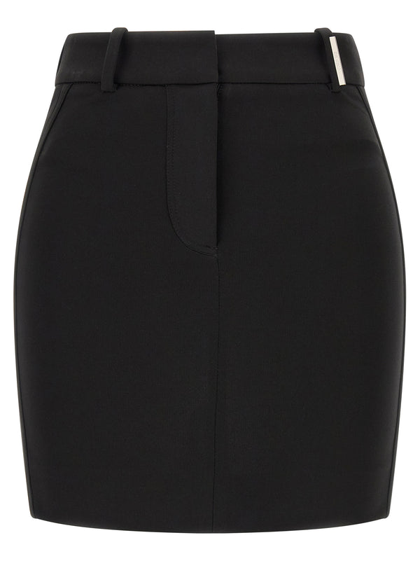 Metal Plate Skirt Skirts Black