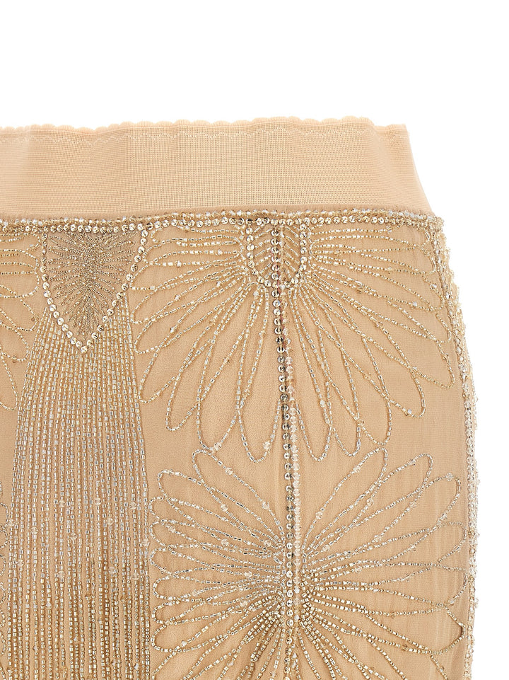 The Attico Beads Embroidery Skirt Skirts - Pink | c9297c202997f22395ad4319e3a26528bec45d04