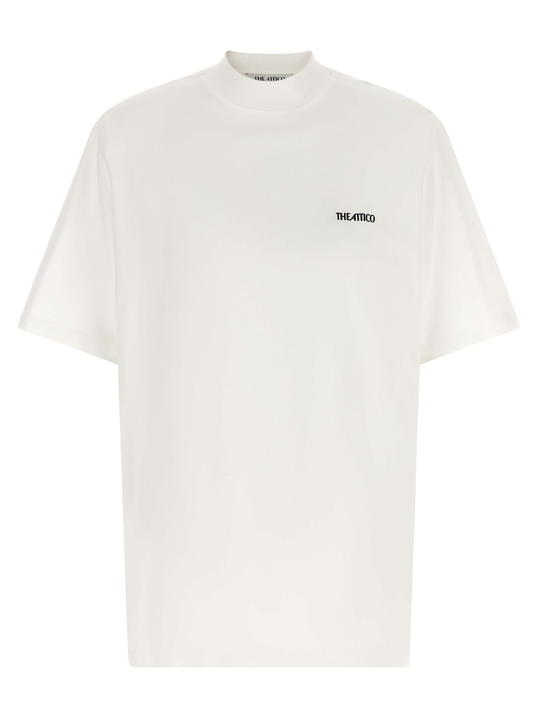 The Attico Mock-Neck T-shirt - White | 56a478159a91de923ae9d80d4cdff1a11789fe58