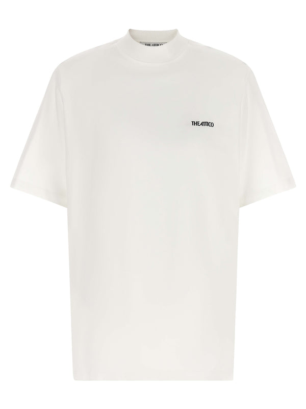 Mock-Neck T-Shirt White