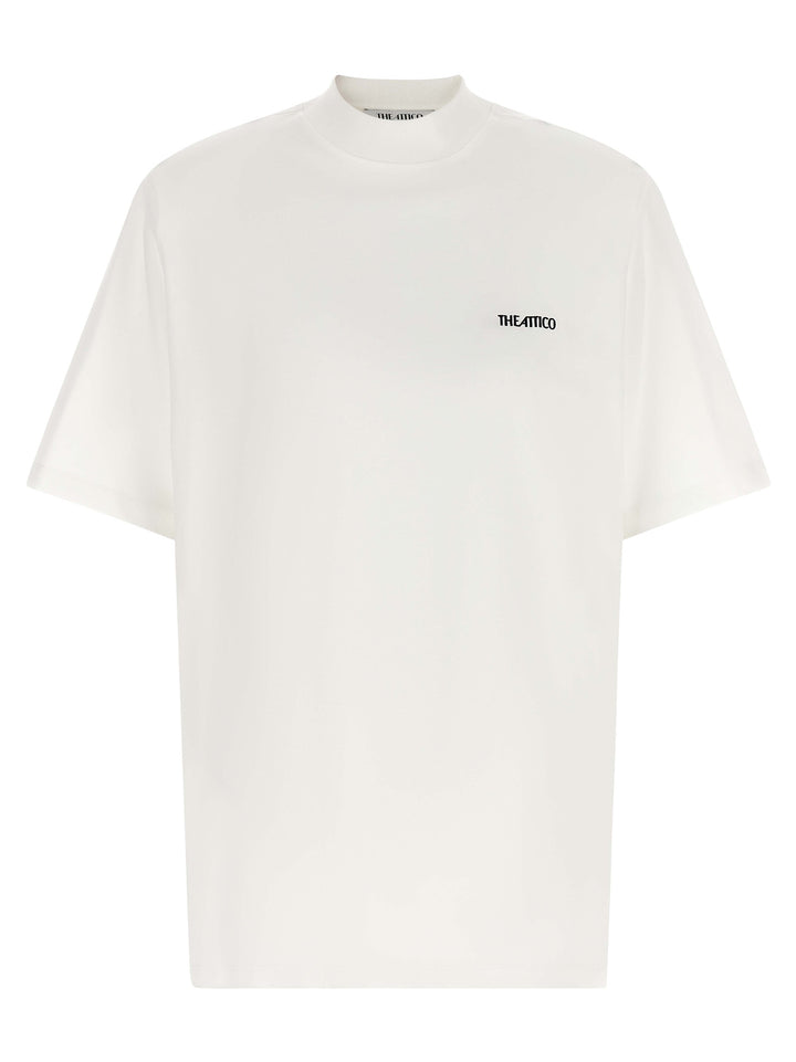 The Attico Mock-Neck T-shirt - White | 56a478159a91de923ae9d80d4cdff1a11789fe58