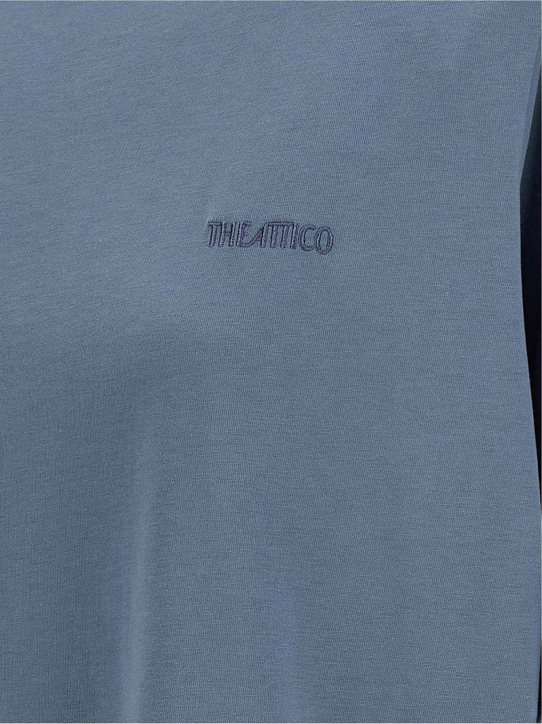The Attico Mock-Neck T-shirt - Blue | 92fea694e48f62415bca3ecc8a56fe644acc880d