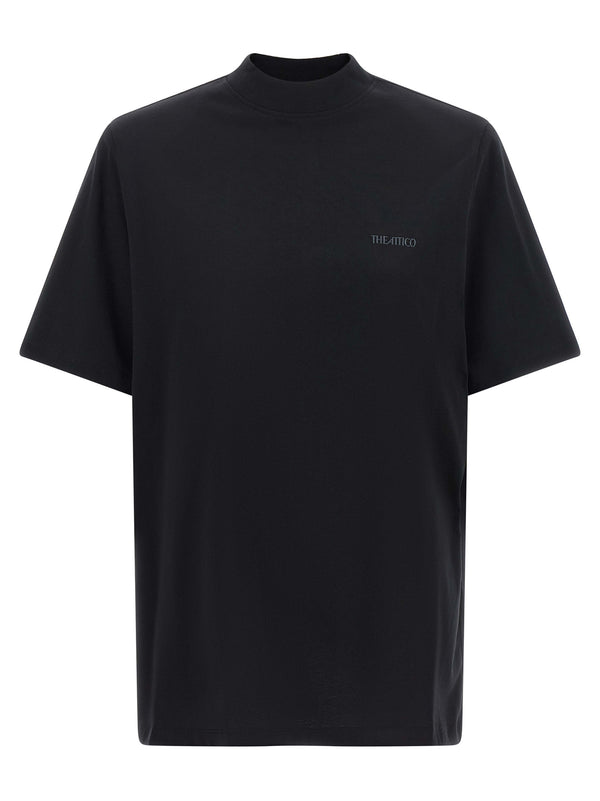 Mock-Neck T-Shirt Black
