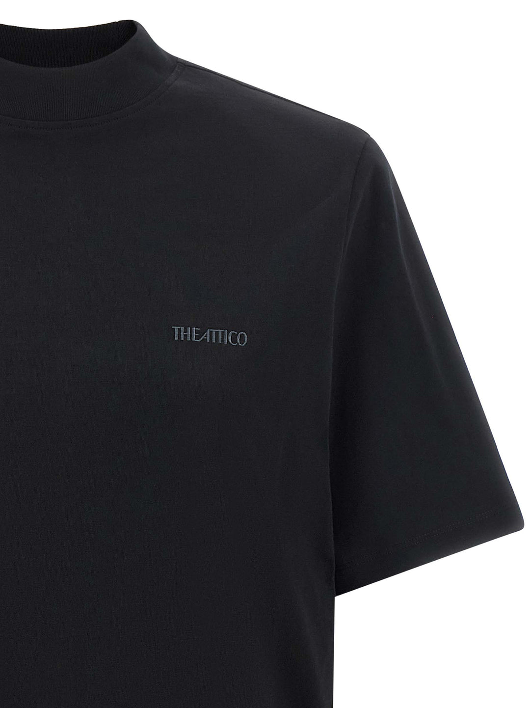The Attico Mock-Neck T-shirt - Black | ea5f838a58920a4a13b426f4d56fe89c0edbc975