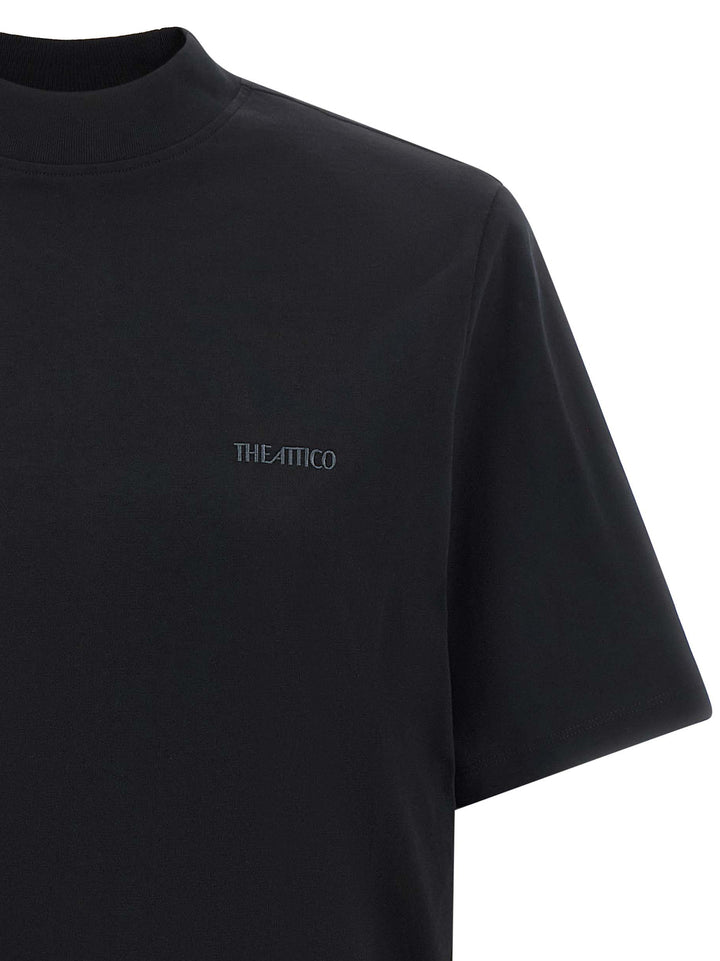 The Attico Mock-Neck T-shirt - Black | ea5f838a58920a4a13b426f4d56fe89c0edbc975