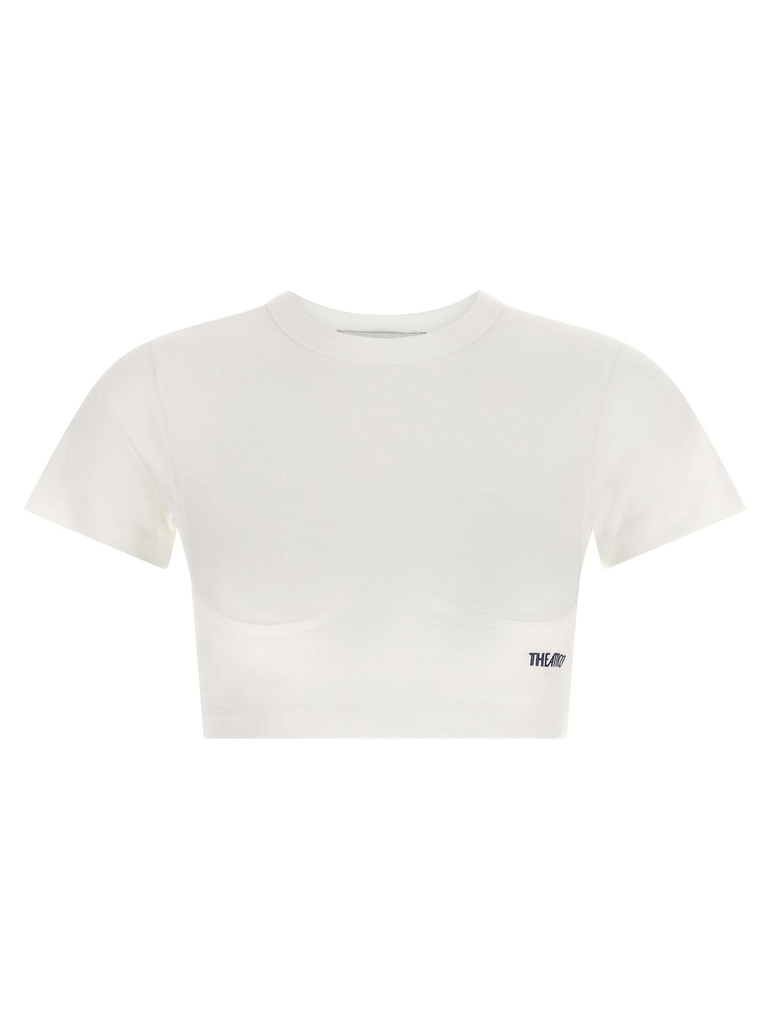The Attico Bustier Crop T-shirt - White | f3e18c98a0afb40764c2ed6c887ea9247b4ead24
