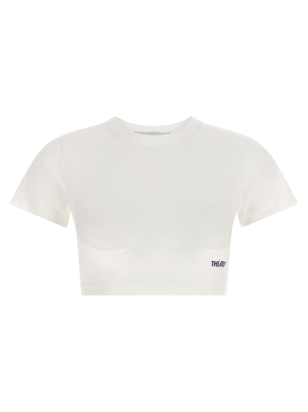 Bustier Crop T-Shirt White
