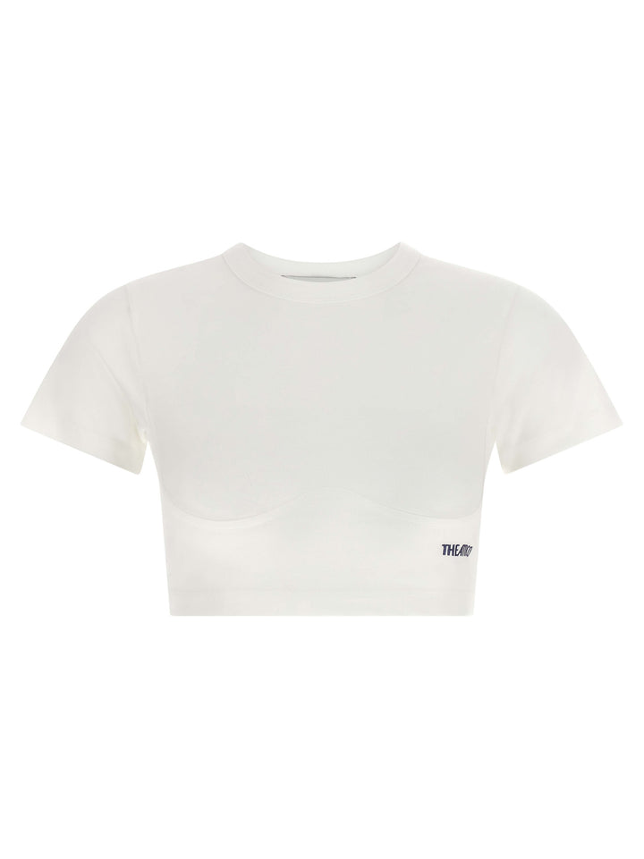 The Attico Bustier Crop T-shirt - White | f3e18c98a0afb40764c2ed6c887ea9247b4ead24