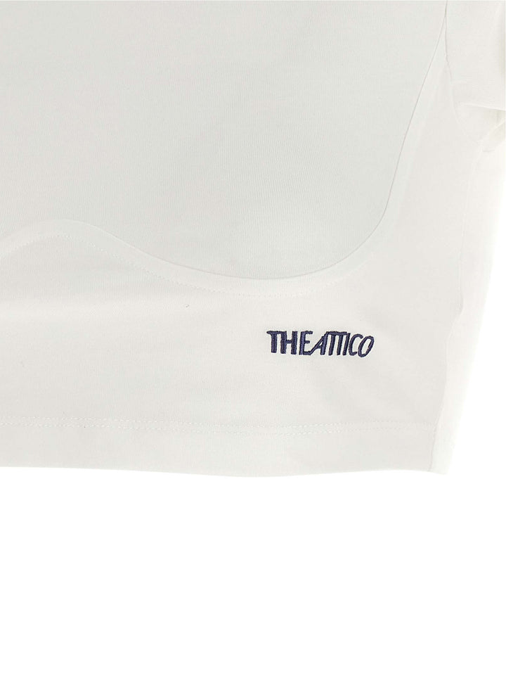 The Attico Bustier Crop T-shirt - White | 8758d48d0a2d6bb99bfb0d946f07c9546ca6a14f