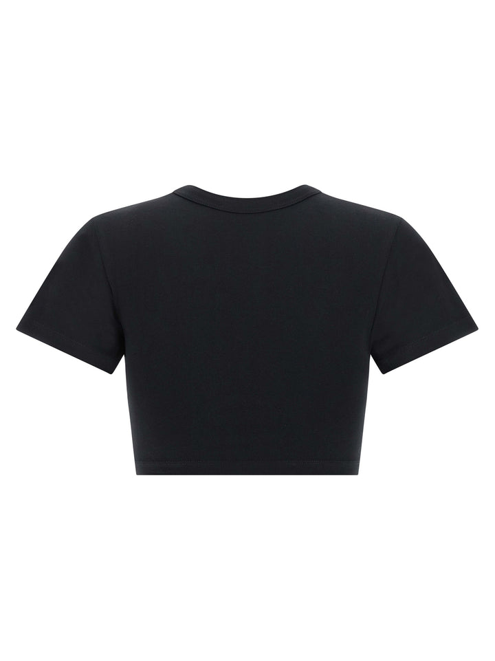 The Attico Bustier Crop T-shirt - Black | ee2fb4c1a0e52334125dcac500e00d2fa3b8a3cf